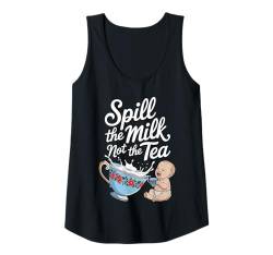 Damen Stillende Mutter verschüttet den Tee Milch Mama Stillzeit Tank Top von Breastfeeding Mom To Be Nursing Mother Gifts Store