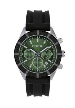 Breil Herren Armbanduhr B 12 H mit Armband aus Silicon, Wasserdichtigkeit: 50 Meter, Gehäusedurchmesser: 43 mm, TW2024 von Breil