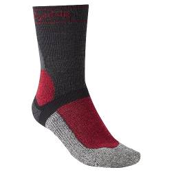 Bridgedale MTB Winter-Weight T2 Merino Herren Mountainbike-Socken, Graphit/Rot, L von Bridgedale