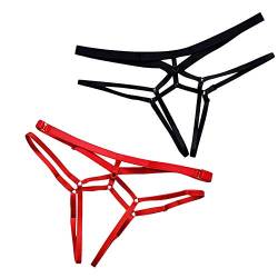 Briskorry Damen Tanga Sexy Strings Unterwäsche Slip G-String Thongs V-String für Frauen Panties Hipster Dessous Lingerie Reizunterwäsche Unterhosen von Briskorry