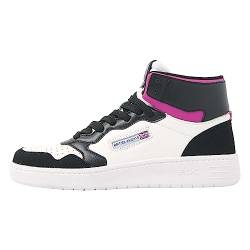 British Knights Damen NOORS MID Sneaker, Schwarz Weiss Rosa, 37 EU von British Knights