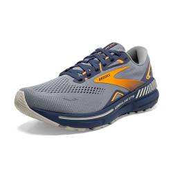 Brooks Herren Adrenaline GTS 23 Sneaker, Grey Crown Blue Orange, 44 EU von Brooks