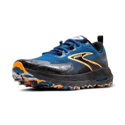 Brooks Herren Cascadia 18 Sneaker, Blue Sapphire Black Orange, 48.5 EU von Brooks