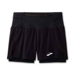 Brooks High Point 5 2-in-1 Short 2.0 Herren (Schwarz XL ) Laufshorts von Brooks