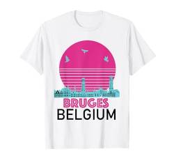 Brügge Belgien Souvenir Urlaub Männer Frauen Belgischer Stolz T-Shirt von Bruges Belgian Pride Souvenir Vacation