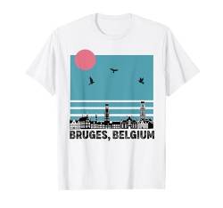 Brügge Belgien Souvenir Urlaub Männer Frauen Belgischer Stolz T-Shirt von Bruges Belgian Pride Souvenir Vacation