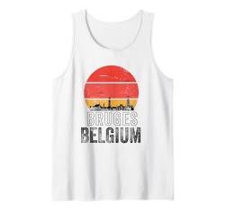 Brügge Belgien Souvenir Urlaub Männer Frauen Belgischer Stolz Tank Top von Bruges Belgian Pride Souvenir Vacation