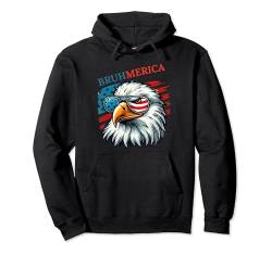 Bruhmerica Eagle With USA America Flag Funny Sunglasses Pullover Hoodie von Bruh This America Lovers For Presidential Election