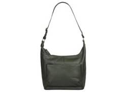 Shopper BRUNO BANANI Gr. B/H/T: 38 cm x 29 cm x 11 cm onesize, grün (oliv) Damen Taschen echt Leder von Bruno Banani