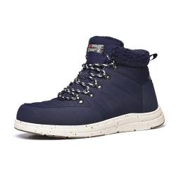 Bruno Marc Herren Snow Winter Isolierte wasserdichte Outdoor-Stiefel,Size 41.5,Blau,SBSB2311M von Bruno Marc