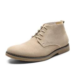 Bruno Marc HerrenChukka Boots Stiefelette Desert Boots Suede Leder Schnürstiefel Stiefeletten,Size 42,Natürlich,Chukka von Bruno Marc