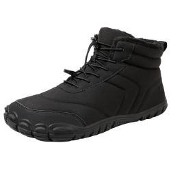 Btruely Barfußschuhe Herren Gefüttert Winterschuhe Damen Wasserdicht Winter Warm Winterstiefel Outdoor rutschfeste Stiefel Boots Schuhe von Btruely