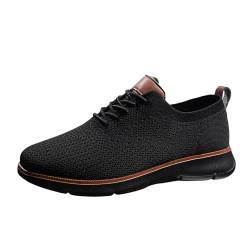 Btruely Wearbreeze-Schuhe für Herren, Schuhe Herren, – Ultrabequeme Schuhe, Schuhe Herren Atmungsaktive Mesh-Freizeitkleidung-Bootsschuhe (C-Black, 43) von Btruely