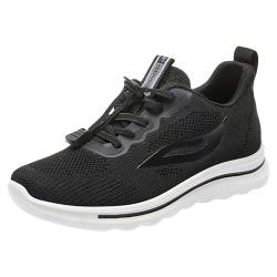 Unisex Adult Shoes S3 Arbeitsschuhe Herren Wasserdicht Sportliche Sicherheitsschuhe Leicht Trends Drehknopf - -Punktur,Größe 37-46 (1-Black, 40) von Btruely