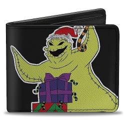 Buckle-Down Disney Geldbörse Bifold The Nightmare Before Christmas Oogie Boogie Lock Shock Barrel Veganes Leder, 4.0" x 3.5", Casual von Buckle-Down