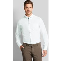 Oxfordhemd mit Button-Down-Kragen in weiß von Bugatti