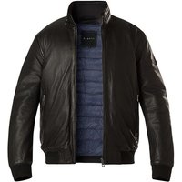 bugatti Herren Lederjacke schwarz Lammnappa unifarben von Bugatti