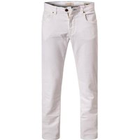 bugatti Herren Jeans weiß Baumwoll-Stretch von Bugatti