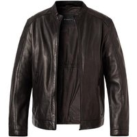 bugatti Herren Lederjacke schwarz Leder unifarben von Bugatti