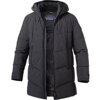 bugatti Herren Steppjacke schwarz Mikrofaser unifarben von Bugatti