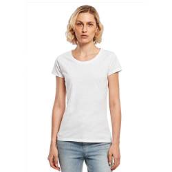 Build Your Brand Damen BB012-Ladies Basic Tee T-Shirt, White, XL von Build Your Brand