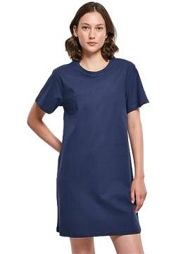 Build Your Brand Damen BY214-Ladies Tee Dress Kleid, lightnavy, M von Build Your Brand