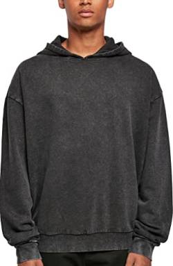 Build Your Brand Herren BY191-Acid Washed Oversized Hoody Kapuzenpullover, black, XL von Build Your Brand