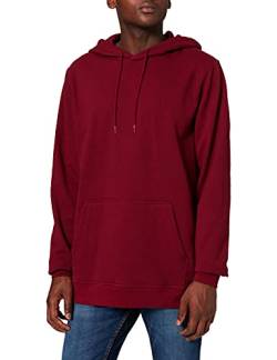 Build Your Brand Herren BB001-Basic Hoody Kapuzenpullover, Burgundy, 3XL von Build Your Brand