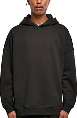 Build Your Brand Herren BY199-Oversized Cut On Sleeve Hoody Kapuzenpullover, Black, 4XL von Build Your Brand