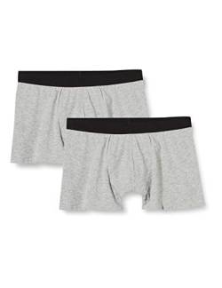 Build Your Brand Mens BY132-Men Boxer Shorts 2-Pack Underwear, Heather Grey, M von Build Your Brand