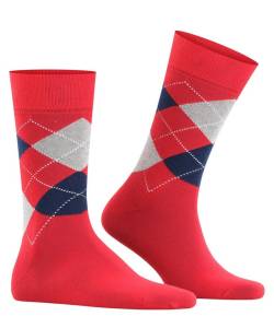 Burlington Socken Rot mit Argyle-Muster von Burlington