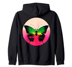 Schmetterling Bunte Blume Natur Kapuzenjacke von Butterflies Aesthetic Design Ideas