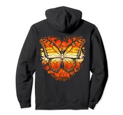 Schmetterling Bunte Blume Natur Pullover Hoodie von Butterflies Aesthetic Design Ideas