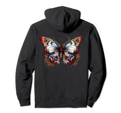 Schmetterling Bunte Blume Natur Pullover Hoodie von Butterflies Aesthetic Design Ideas