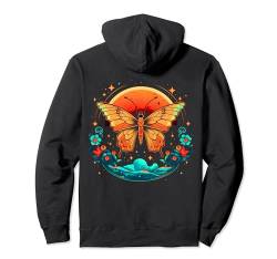 Schmetterling Bunte Blume Natur Pullover Hoodie von Butterflies Aesthetic Design Ideas