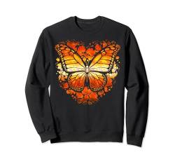 Schmetterling Bunte Blume Natur Sweatshirt von Butterflies Aesthetic Design Ideas