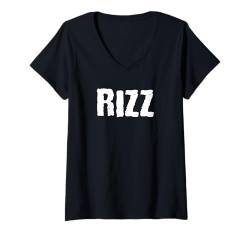 Damen Rizz Gen Z T-Shirt mit V-Ausschnitt von Buy Cool Shirts