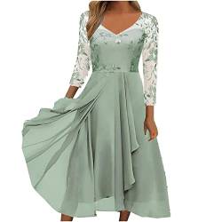 Buyaole Kleider Große Größen Elegante Abendkleider Sommerkleid Damen Rückenfrei Curvy Kleider Damen Sommerkleider Maxi Kleider Hochzeit Kleid Trägerlos Damen Abendkleider von Buyaole