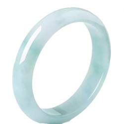 Jade Armband für Frauen, Grün Schwimmende Blume Jade Armreif Armband Jadeit Armband, Einheitsgröße, Achat von Bwesfy