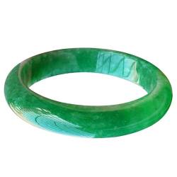 Jade-Armreif für Damen, natürlicher burmesischer echter grüner Jadeit-Armreif, Schmuck, Einheitsgröße, Achat von Bwesfy