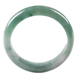 Jade-Armreif für Damen, natürliches grünes Jadeit-Armband mit Schmuckschatulle, Einheitsgröße, Achat von Bwesfy