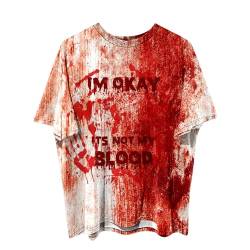 I'M Fine Bloody Shirt I'M Fine Blutiges Shirt Horror T Shirts Bloodstained Shirt Bloody Shirt Horror T Shirts von C'est TT