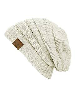 C.C Damen Beanie-Mütze, Elfenbein, Einheitsgröße von C.C