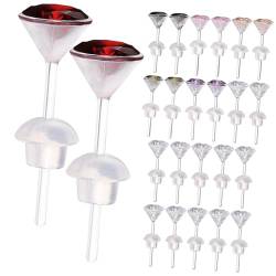 CALLARON 12 Paar Zarte Ohrstecker Dekorative Ohrstecker Für Mehrere Piercings Hypoallergen Edelstahl Mond Und Sterne Design Tragbare Ohrringe Für Damen Eleganter Schmuck Für Jeden von CALLARON