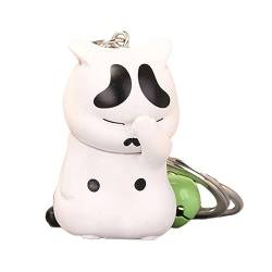 CALLARON 1Stk Schlüsselanhänger Korb Geldbörse Maneki Neko Miniatur Ornament Schlüsselringe Cartoon hängende Dekore Gepäckanhänger Taschen Schlüsselbund Wagen Dekorationen Liebhaber PVC von CALLARON