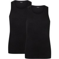 Camano Tanktop Doppelpack Herren Tank Tops (2-tlg) Feinripp Qualität von CAMANO