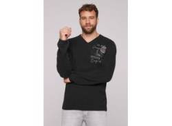 Strickpullover CAMP DAVID Gr. XL, schwarz (black) Herren Pullover mit Logo Print von CAMP DAVID