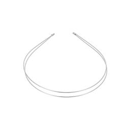 CANIGHT 4 Stück Doppellagiges Stirnbandzubehör Exquisites Stirnbanddekor Elegantes Mädchen-stirnband Frauen Mädchen Bands Silbernes Stirnband Haarbänder Für Kleine Mädchen Metall Silver von CANIGHT