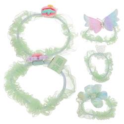 CANIGHT 5st Haarnadel Elastisches Haarseil Haargummis Für Frauen Elastisches Haarband Haarschmuck Für Frauen Haarschmuck Für Mädchen Haarseil Für Mädchen Haargummis Seil Green Plastik von CANIGHT