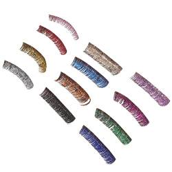 CANIGHT 6 Paare glitzernde falsche wimpern Make-up-Zubehör zum Selbermachen Wimpern mit Farbe paillette künstliche wimpern farbige wimpern Cosplay-Wimpern Wimpernverlängerung Ballaststoff von CANIGHT